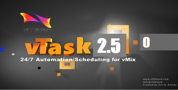 VTask Playout Crack V2.6.0 ( For vMix Automation ) Download